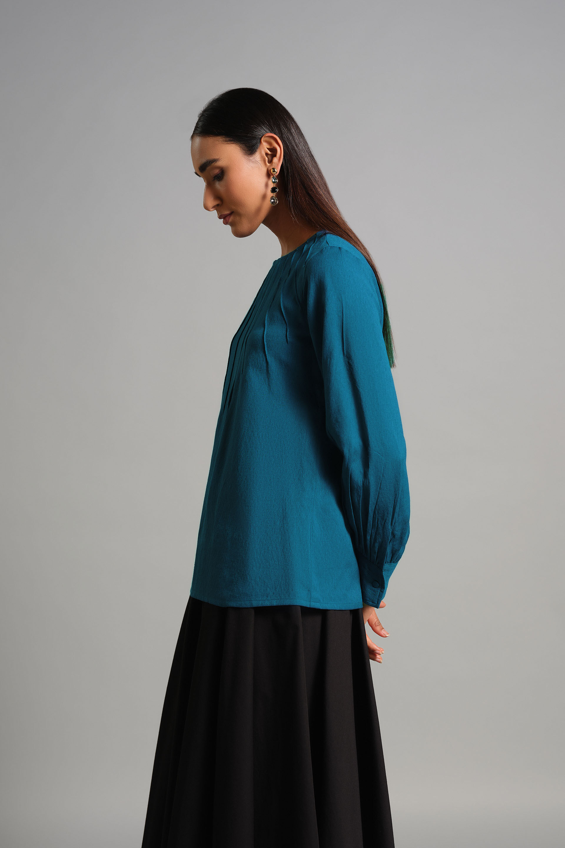 Classic Composure Top, Teal, image 4